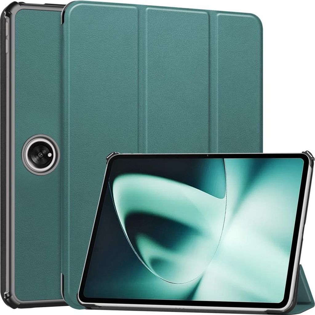 OnePlus Pad Hülle - Tri-Fold Ständer Klapphülle mit Schlaf/Wach-Funktion - Grün