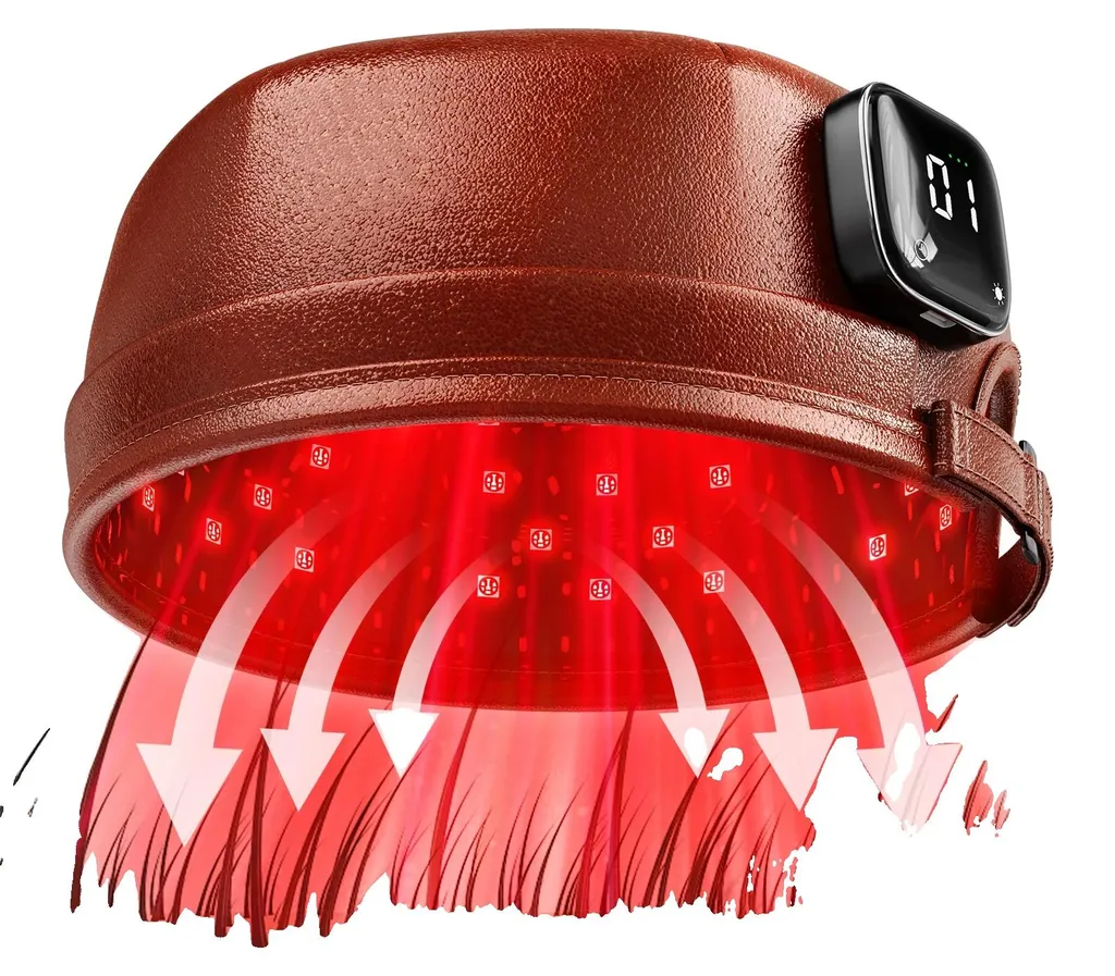 Casque de photothérapie capillaire anti-chute pour cheveux fins