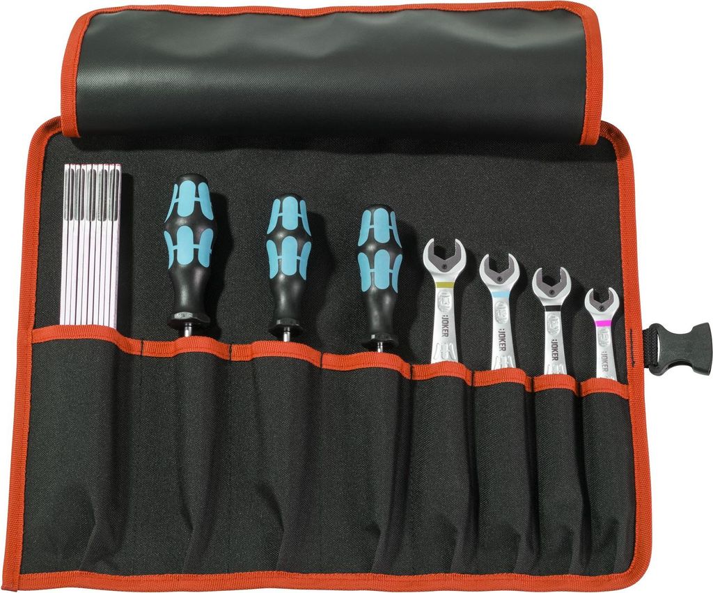 Werkzeugrolltasche 8 Fächer B410xH330mm Nyl.schwarz/rot PARAT