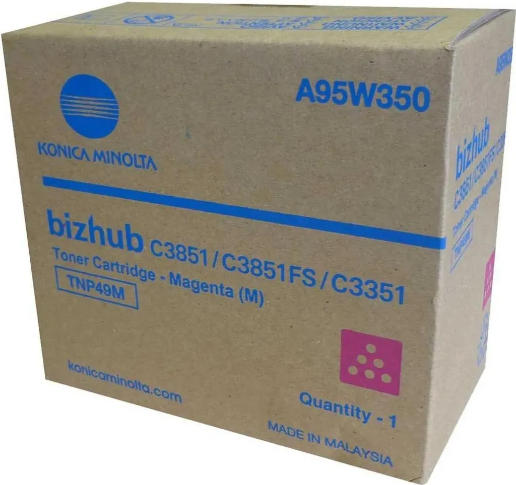 Cartouche Toner Magenta Bizhub C3351 A95W350 - Consommable de Bureau