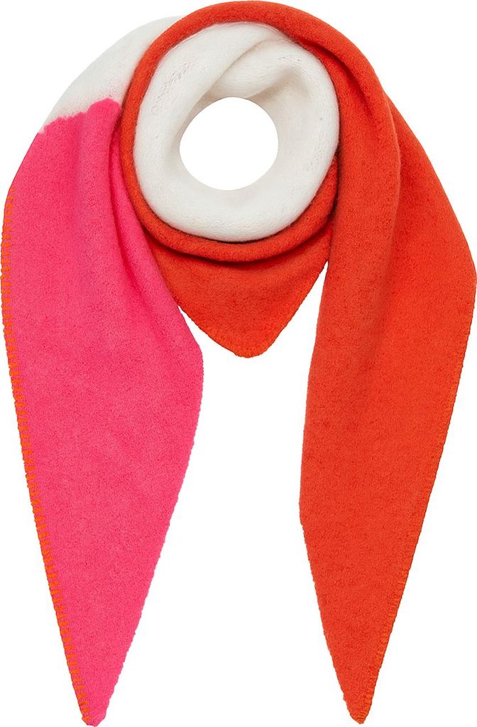 Faera Schal Colorblock Modern Warm Mehrfarbig Größe One Size