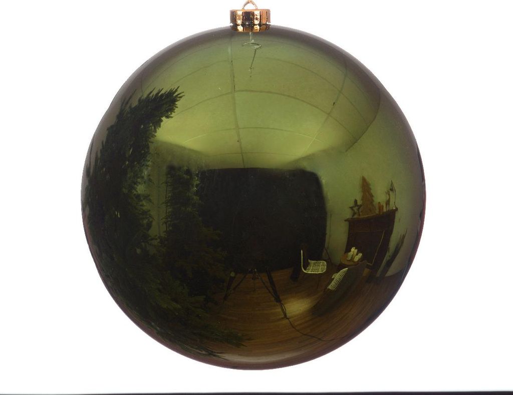 Weihnachtskugeln Kunststoff 14cm 1 Stück - Piniengrün Produktbild 
