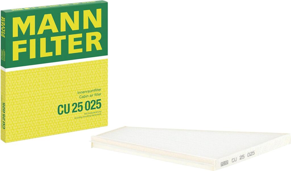 MANN-FILTER CU 25 025 Innenraumfilter Pollenfilter passend Produktbild 