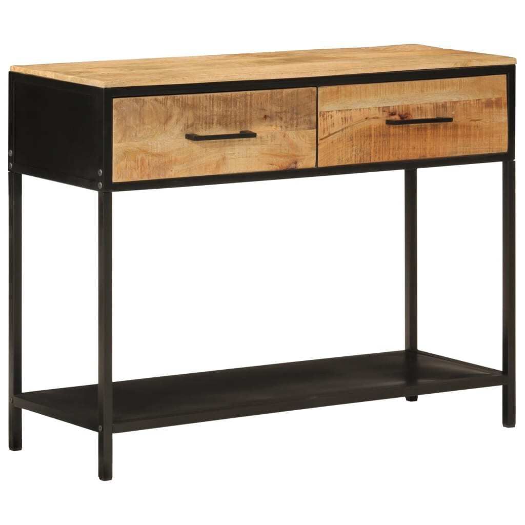 "im Angebot" Konsolentisch 100x35x76 cm Massivholz Mango und Eisen - Kaffeetisch CC16471