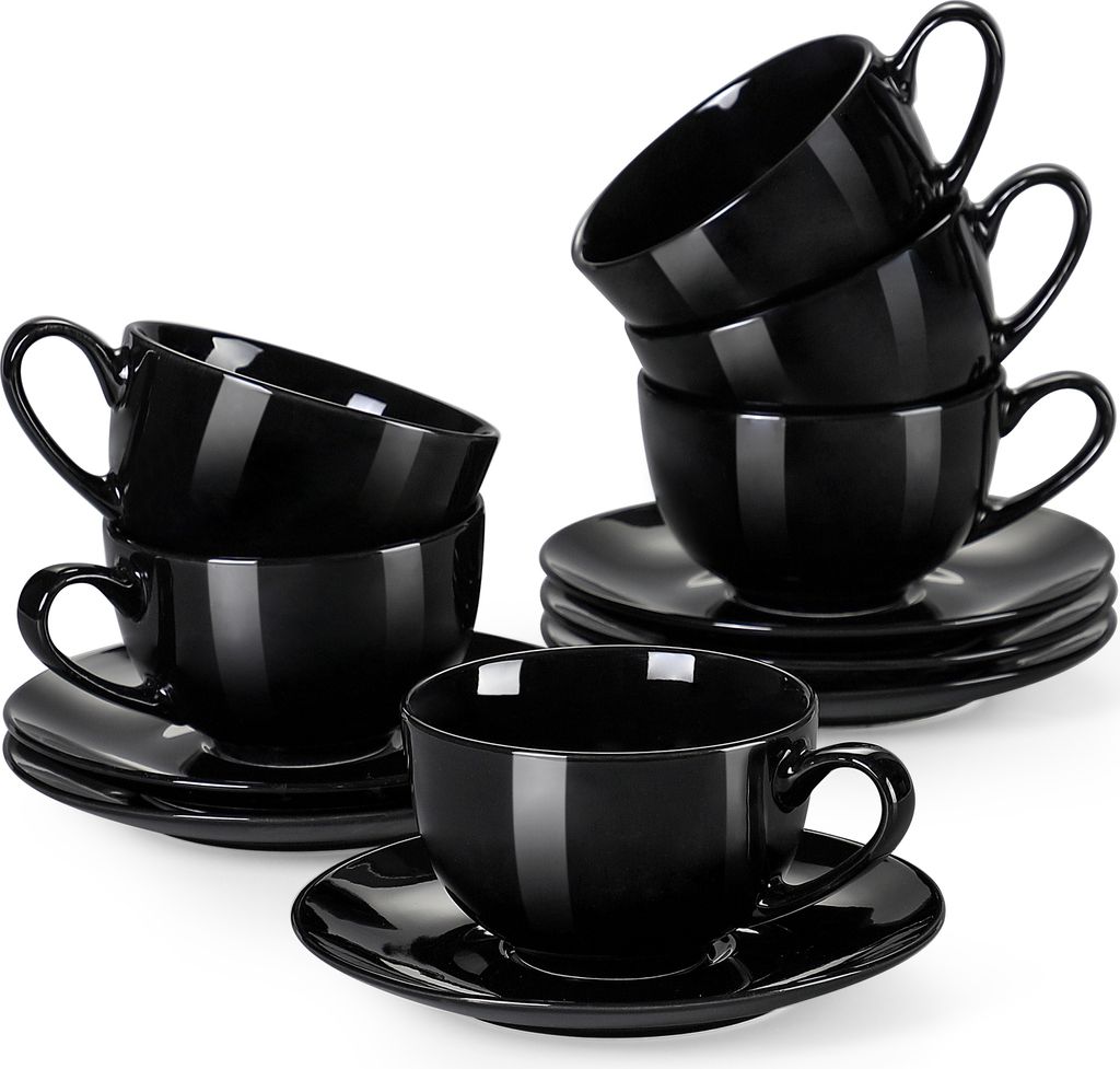 Tassen Set Porzellan, LOVECASA 6-teilige Kaffeetassen mit Produktbild 1