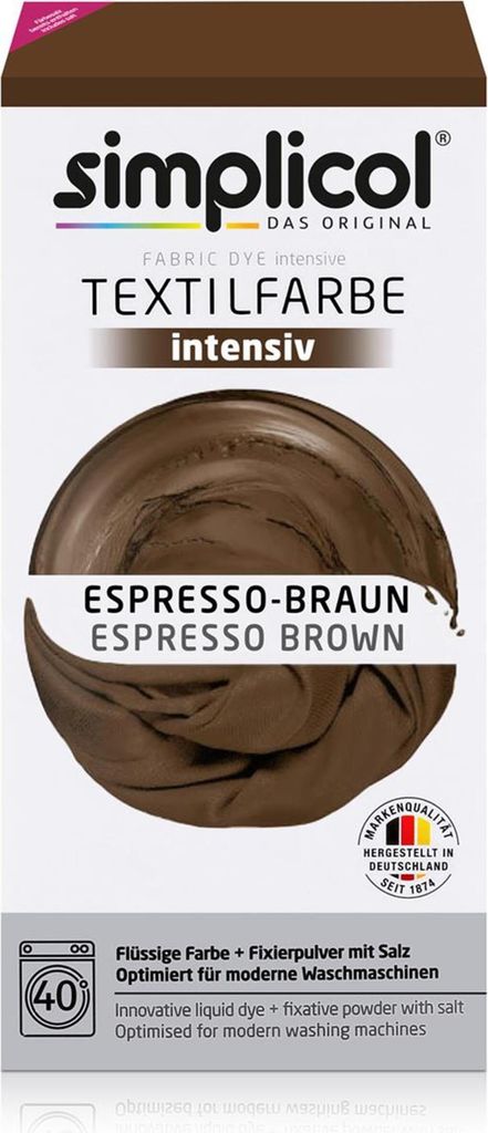 Simplicol Tintura tessile intensiva marrone espresso - Immagine del prodotto 