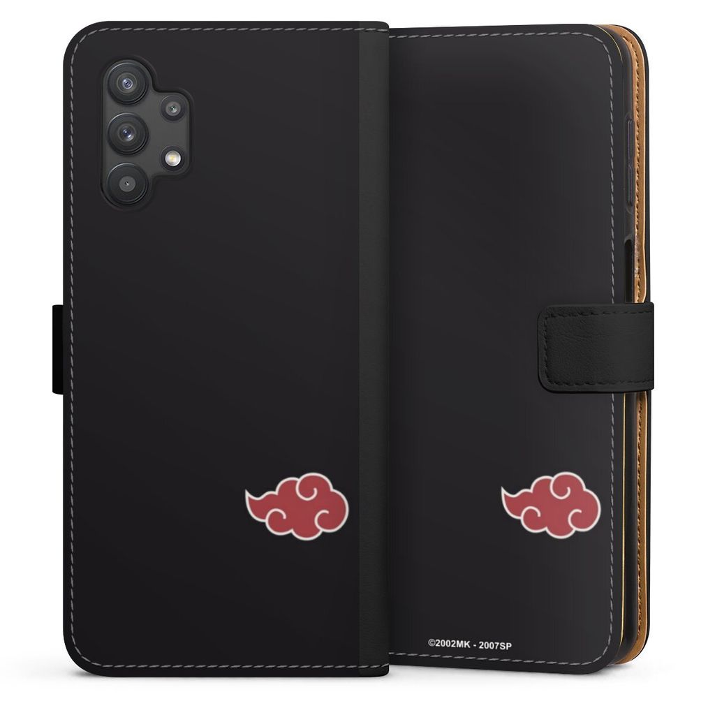 DeinDesign Klapphülle für Samsung Galaxy A32 5G Handytasche Lederhülle Tasche Naruto Shippuden Offizielles Lizenzprodukt Akatsuki