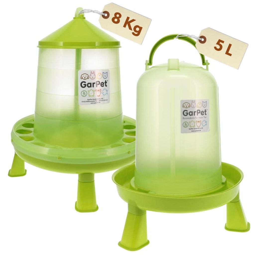 Hühnertränke und Futterautomat im Set Gr. 3 Geflügeltränke Produktbild 