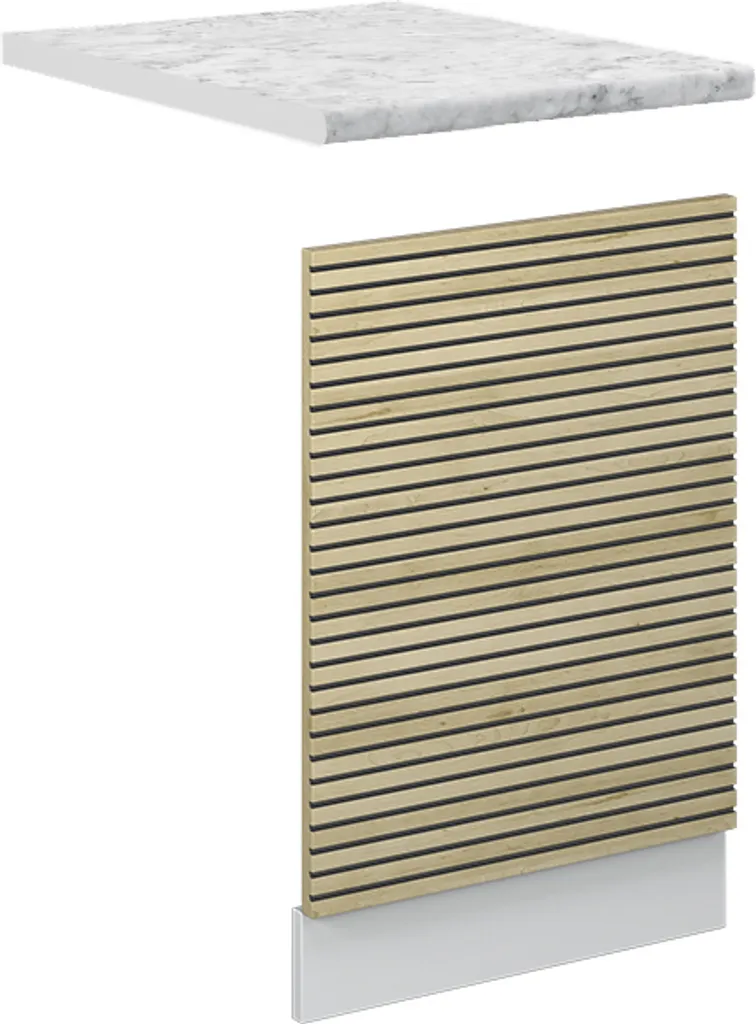 Frontale Vicco 45cm Serie Fame-Line | Finitura Marmo Rovere Bianco