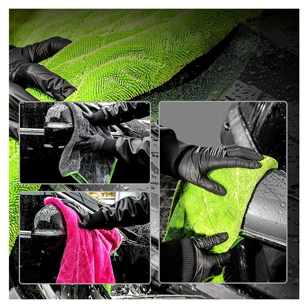 Hochwertige doppelseitige Autowaschlappen aus Mikrofaser, lang und kurz, wasserabweisende Oberflächen, Schutzhandtücher, Autowasch- und Trocknung...