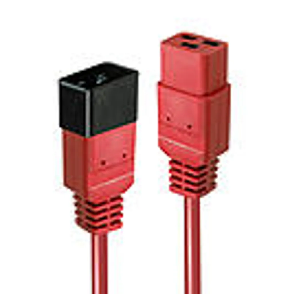 LINDY Prolunga di rete IEC da C19 a C20 rosso 3m esterno sfuso - 6