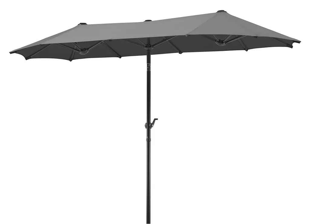 Parasol rectangulaire de jardin 320x150 cm pour grande table d'été