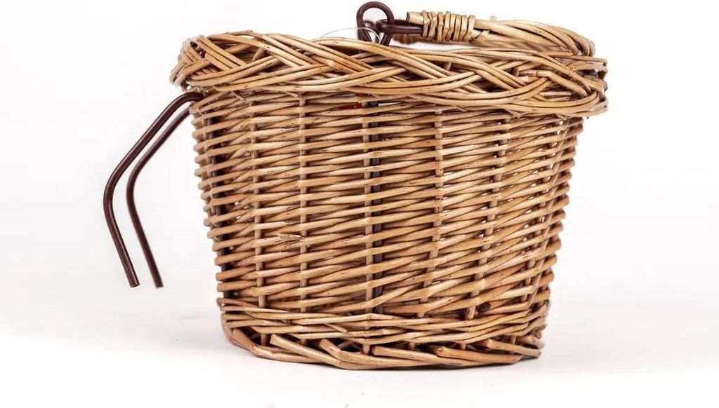 Panier vélo enfant en osier naturel tressé à la main Panier vélo enfant en osier naturel tressé à la main