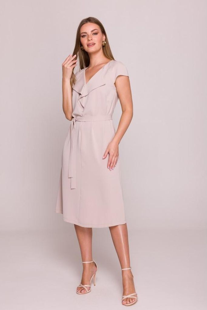 Stylove Midikleid für Frauen Phoebef S411 beige S