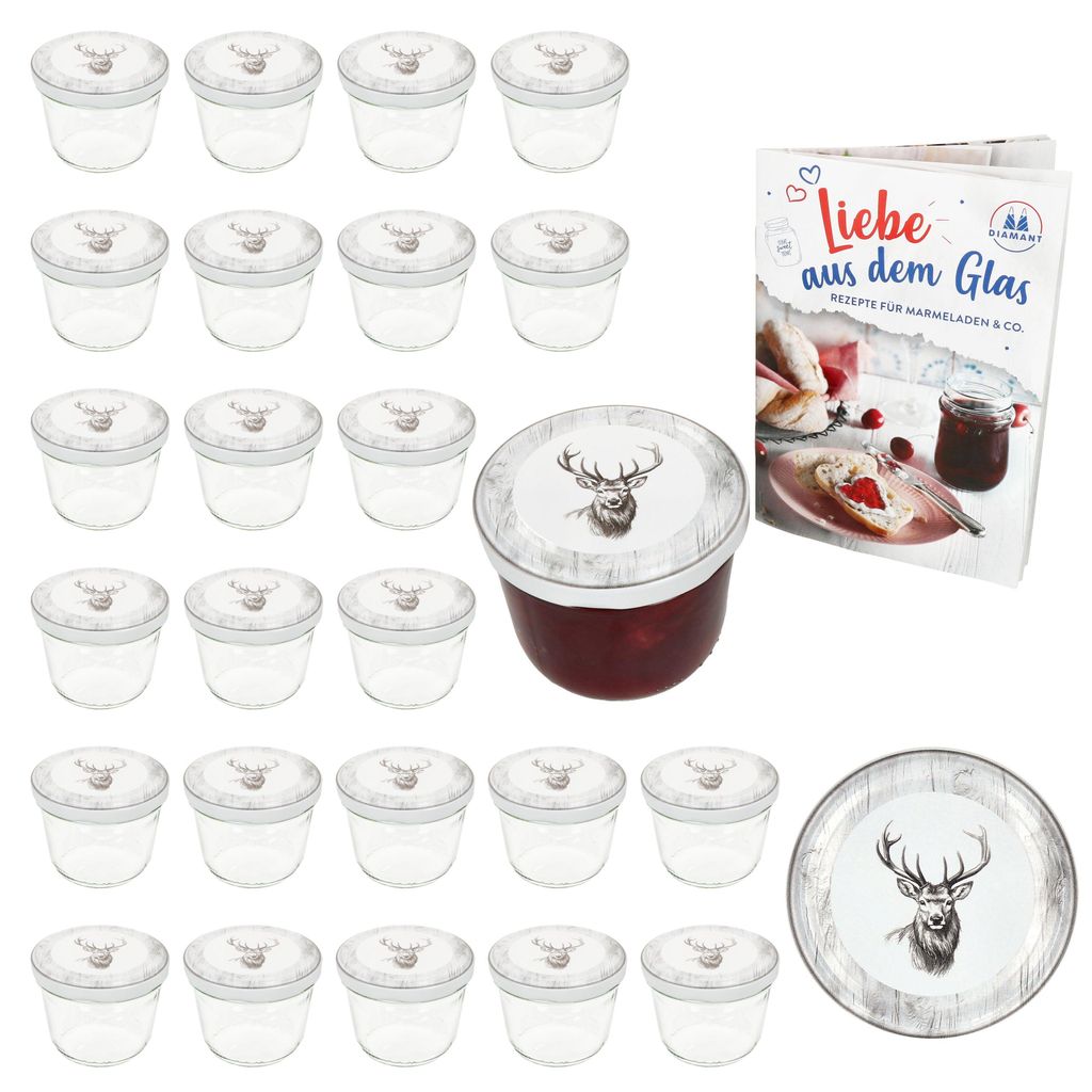 zestaw 25 kieliszków do przetworów 230 ml + odkręcana Zdjęcie produktu 
