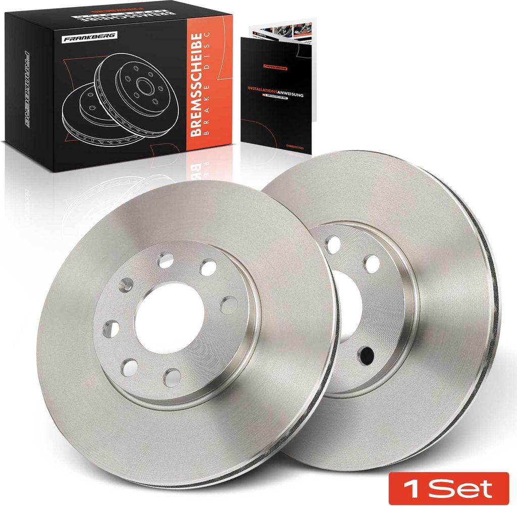 Frankberg 2x Bremsscheiben Vorderachse für Opel Astra G Cabriolet Caravan CC Coupe Kasten/Kombi Klasseic H Zafira A