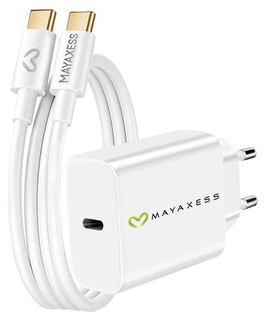 Mayaxess, 20W Netzteil für Reno 14 + USB-C Kabel 1m, Weiß