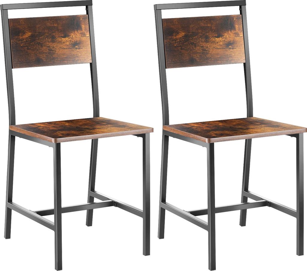 Two chairs shown side-by-side against a white background.