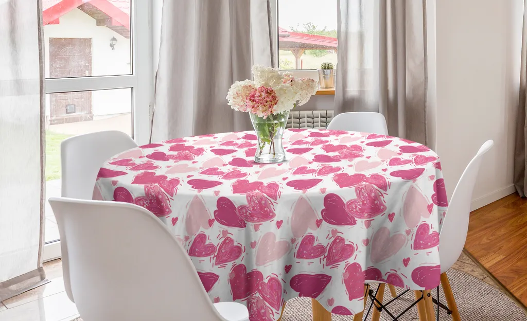 Tovaglia Abakuhaus 150cm Rotonda Rosa Vintage: Qualità Garantita