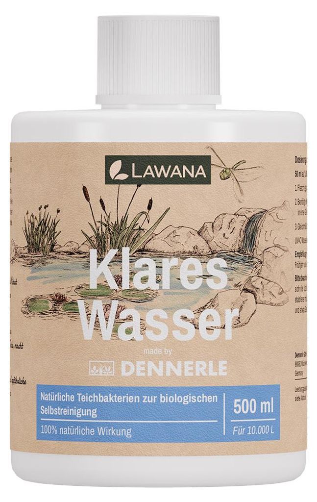 Lawana Klares Wasser, 500 ml - Natürliche Teichbakterien Produktbild 