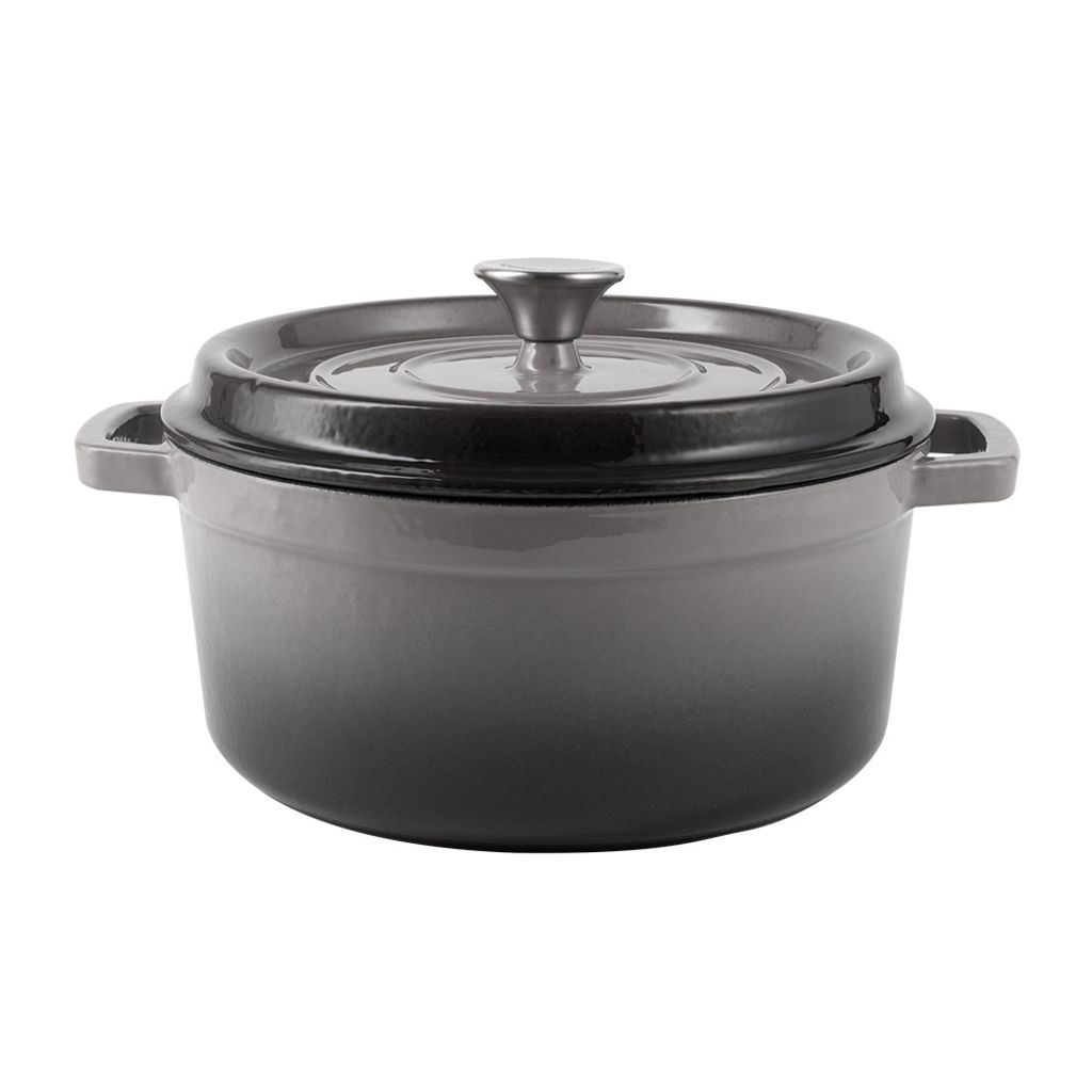 Eisentopf mit Deckel 4,3 L Vintage Cuisine Grau Ombre Produktbild 
