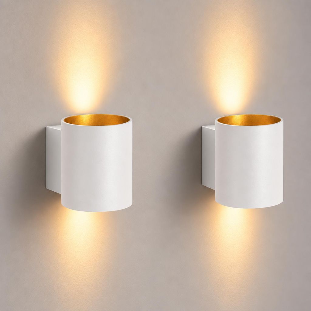 SSC-LUXon TUANI 2er Set Wandlampe Innen weiß gold - moderne Produktbild 