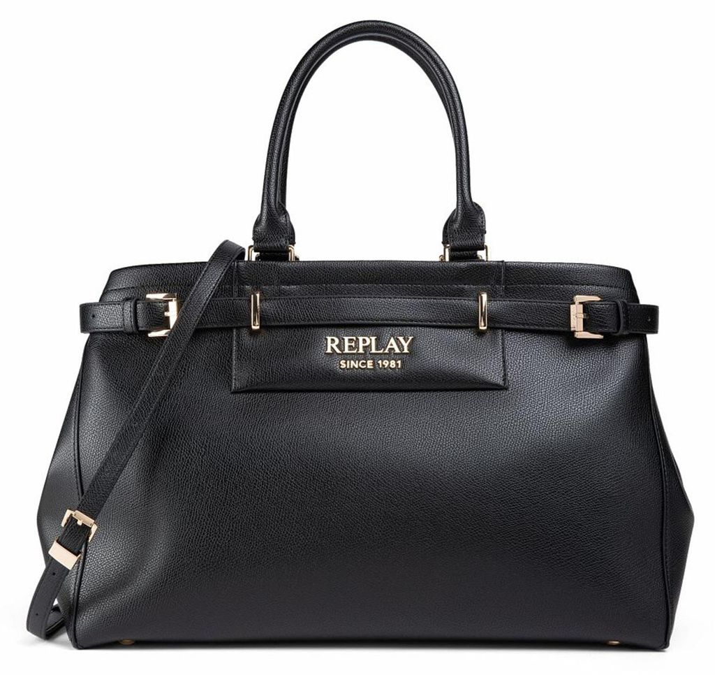 REPLAY Handtasche Umhängetasche Handbag Black schwarz