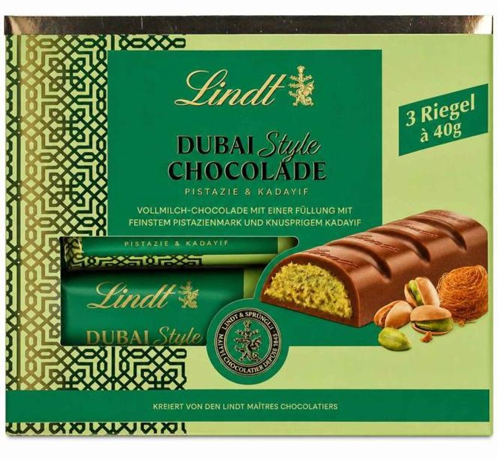 Lindt Dubai Style Chocolade Riegel 3x40g