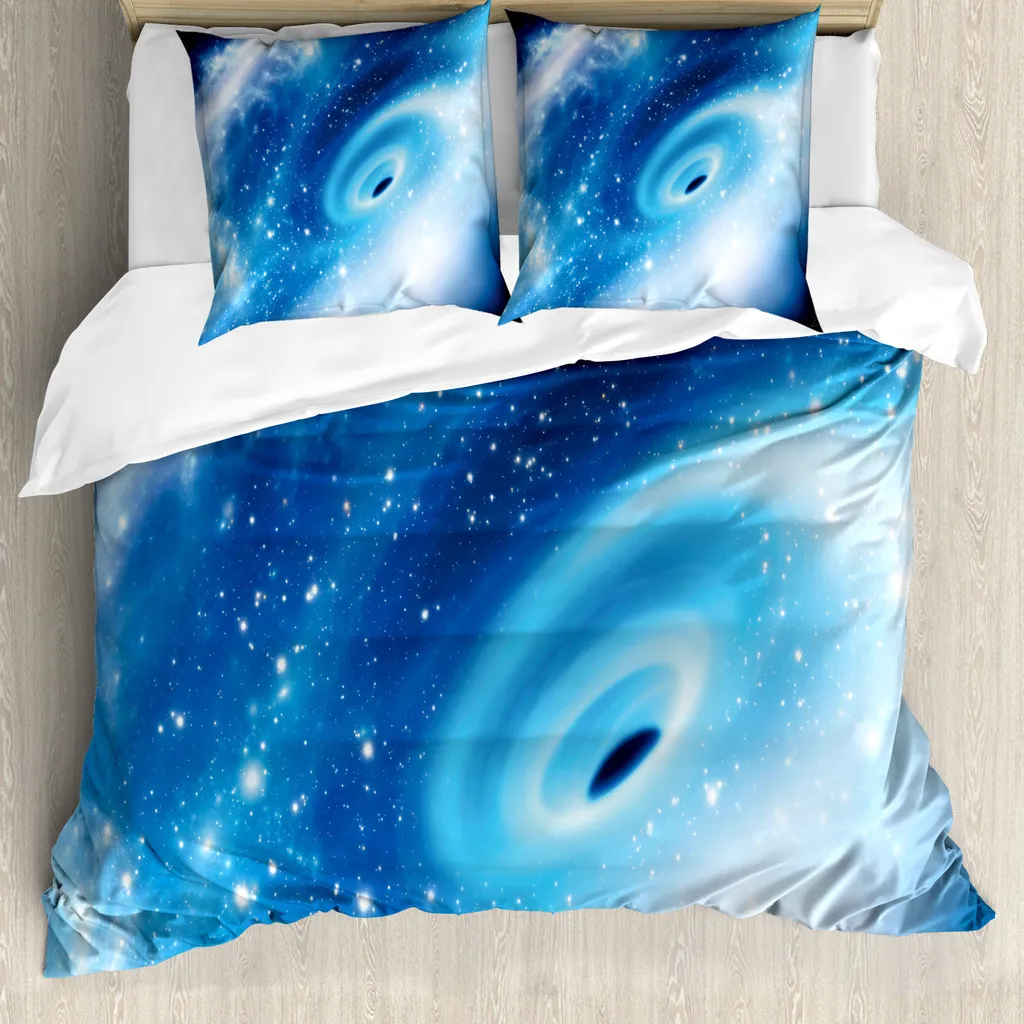 Set Letto Black Hole Astral ABAKUHAUS 155x220 - Stampa HD Digitale
