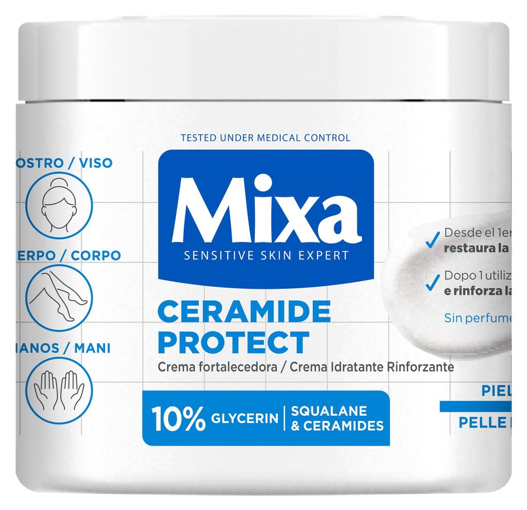 Mixa Ceramide Protect Körpercreme, 400 ml, Dermoprotector
