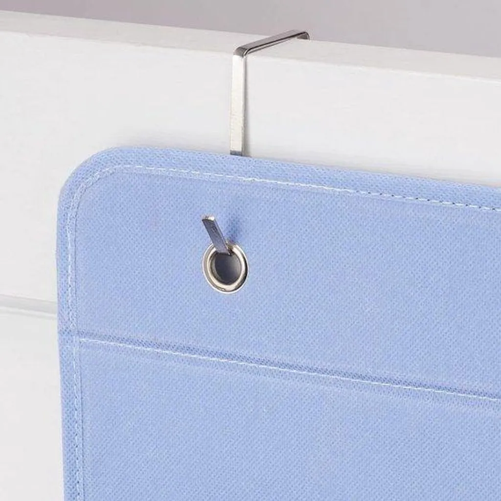 Organiseur à suspendre bleu : finissez-en avec le désordre à 3 poches