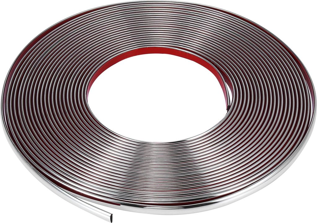 15m*10mm Auto Chromleiste Zierstreifen Zierleiste PVC Chromleiste für Außen Dekoration