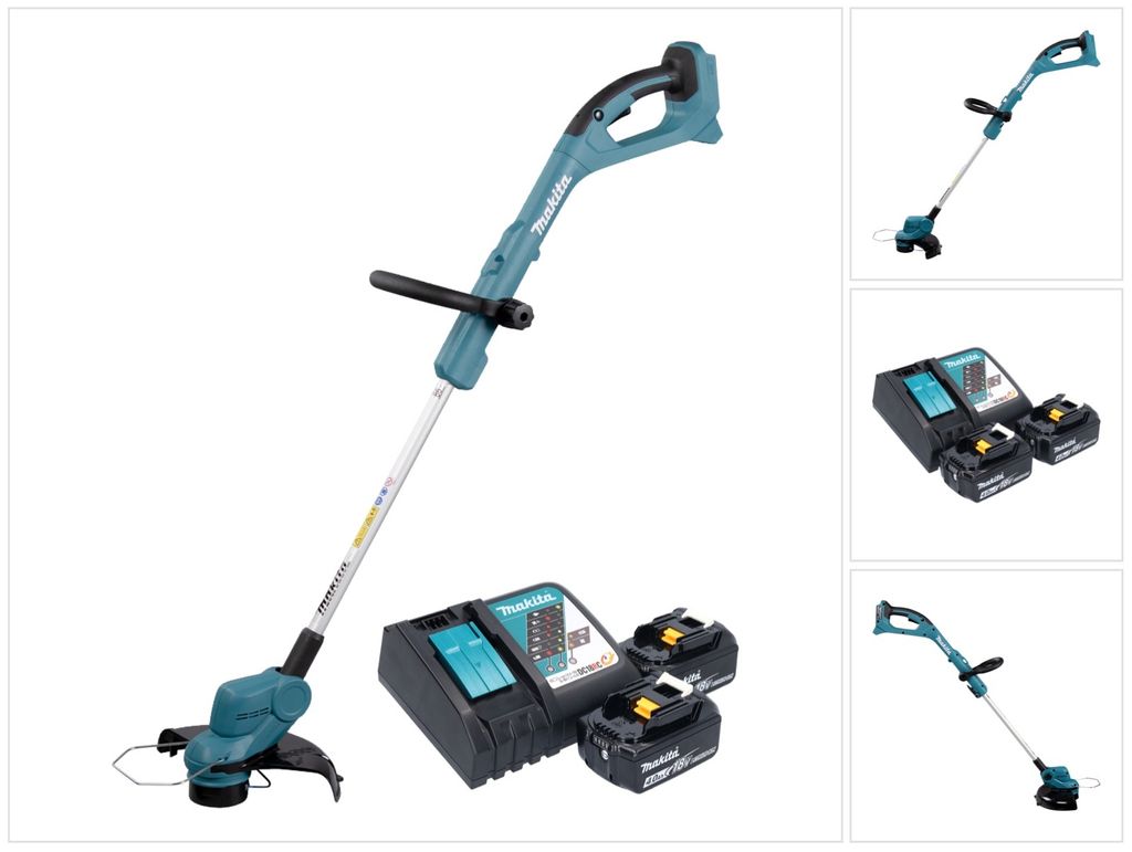 Makita DUR 193 RM Akku Rasentrimmer 18 V 260 mm + 2x Akku 4,0 Ah + Ladegerät