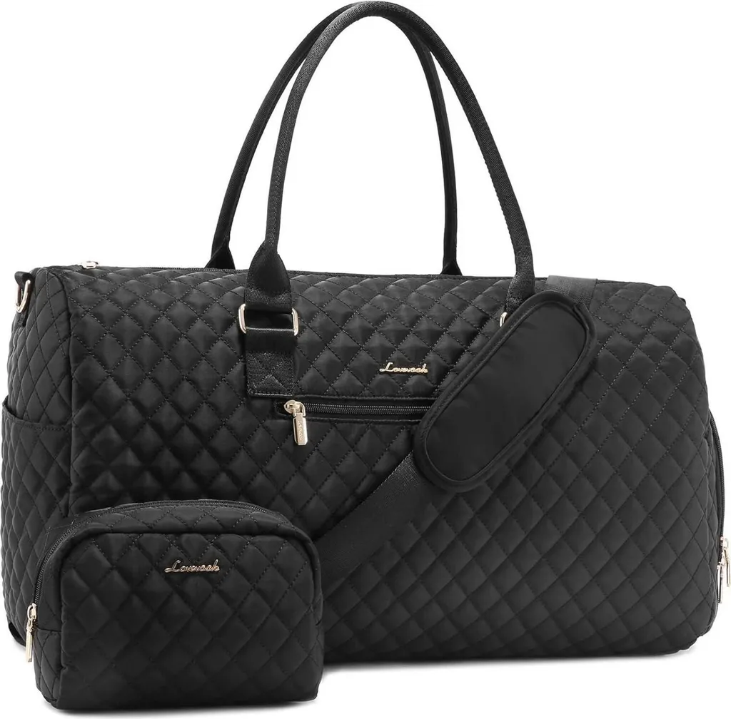LOVEVOOK Borsa Sportiva 45L Nera: Eleganza e Praticità per il Viaggio