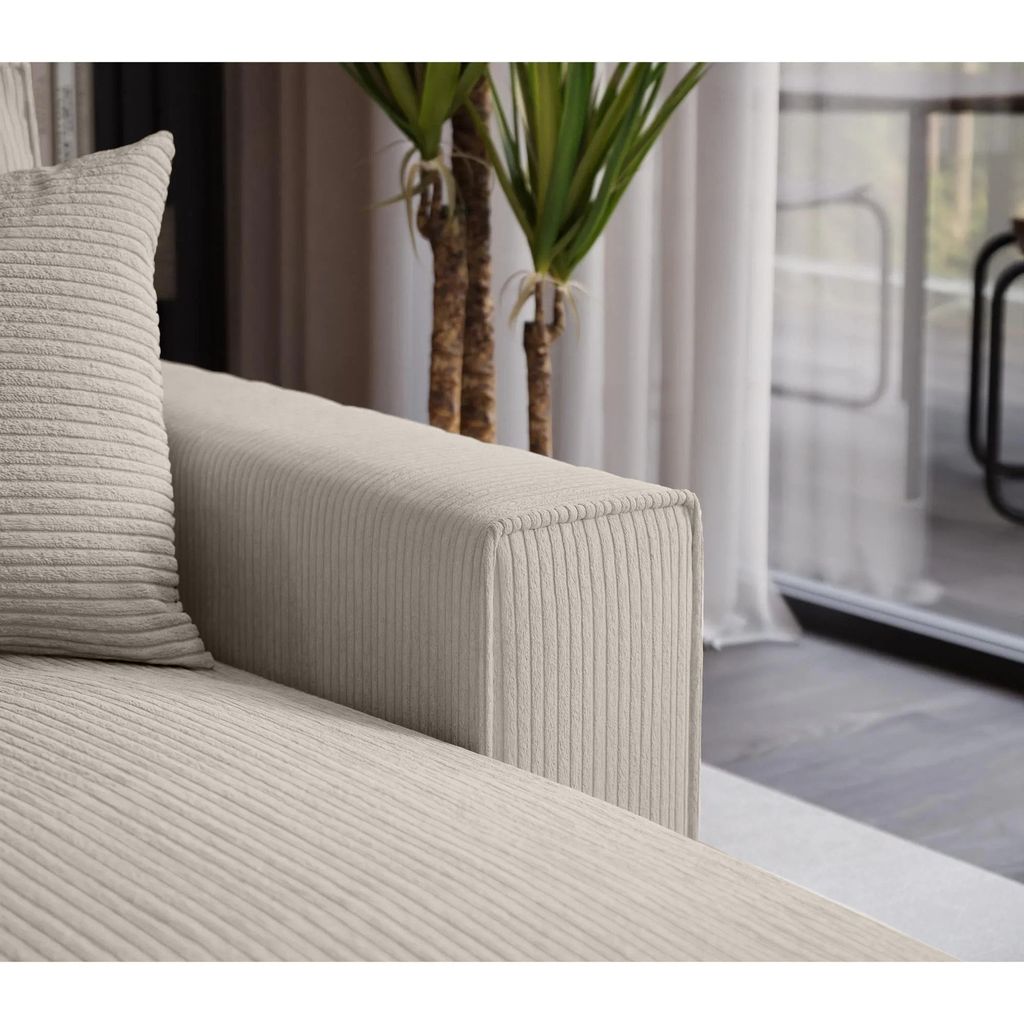 Ecksofa Parys L-form Polsterecke mit Cord-Bezug mit Produktbild 8