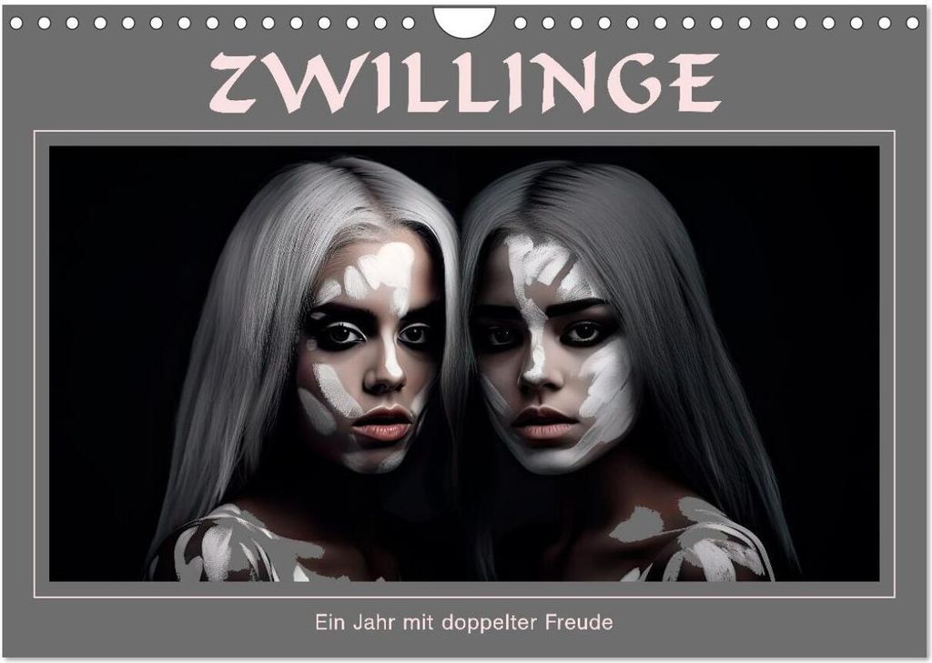 Zwillinge - Ein Jahr mit doppelter Freude (Wandkalender 2026 DIN A4 quer), CALVENDO Monatskalender