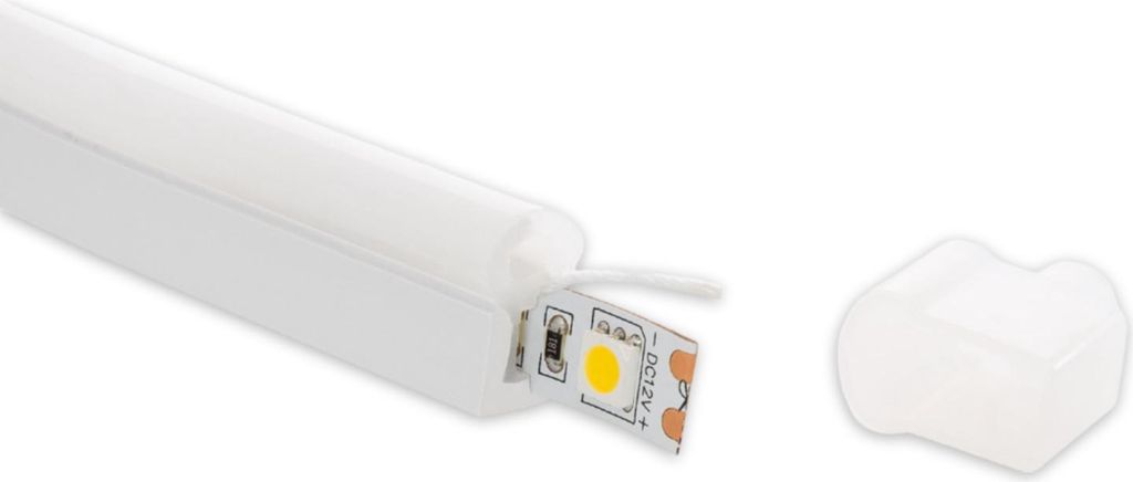 Profil Neon SFLEX 8x17 Aufbau/Einbau seitliche Kurve für LED Streifen IP20 bis 8 mm 20 m