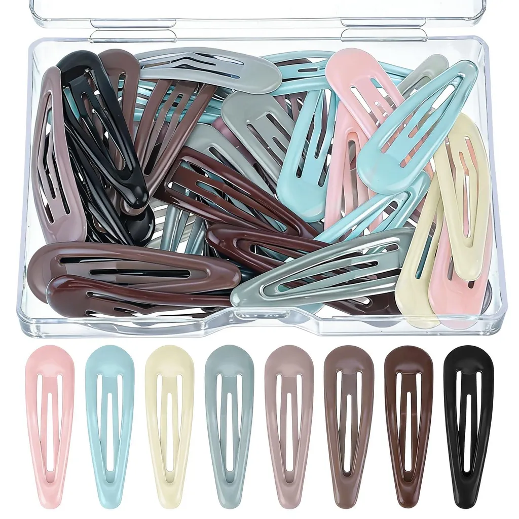 Cadeau d'Anniversaire : Lot de 40 Barrettes Cheveux pour Filles avec Boîte