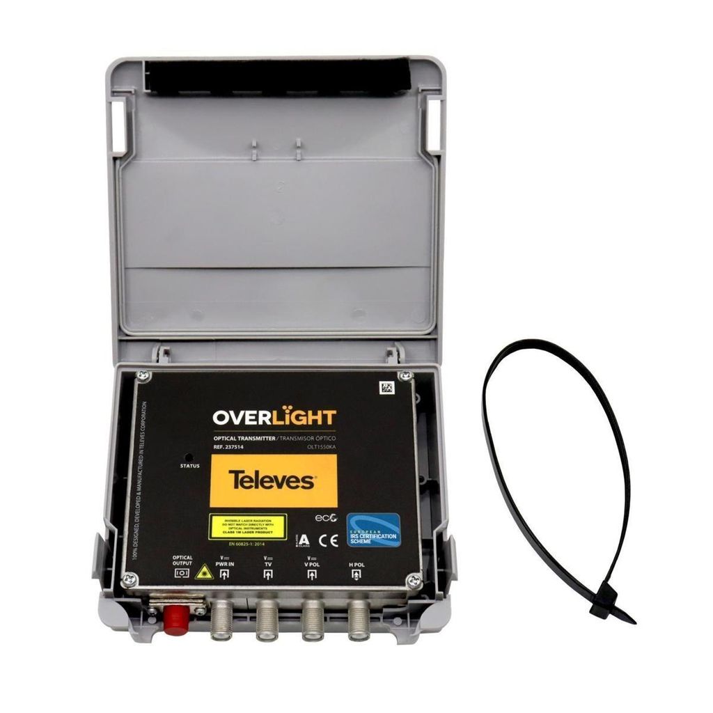 Optischer 1550nm Sender Wideband SAT für Außen, 2-fach, IP22, FC/APC