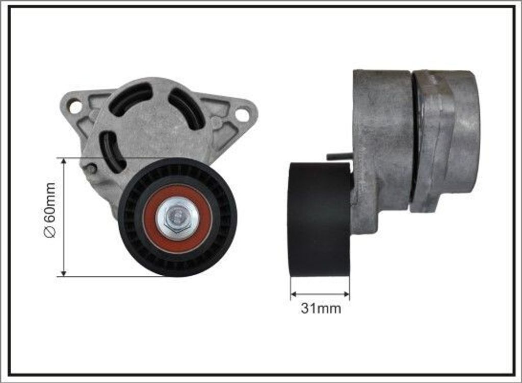 CAFFARO 118700SP Spannarm Keilrippenriemen Ø60mm für OPEL Produktbild 