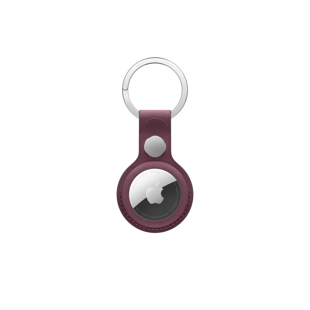 Apple Portachiavi AirTag Tessuto FineWoven Gelso | Resistente e Sicuro
