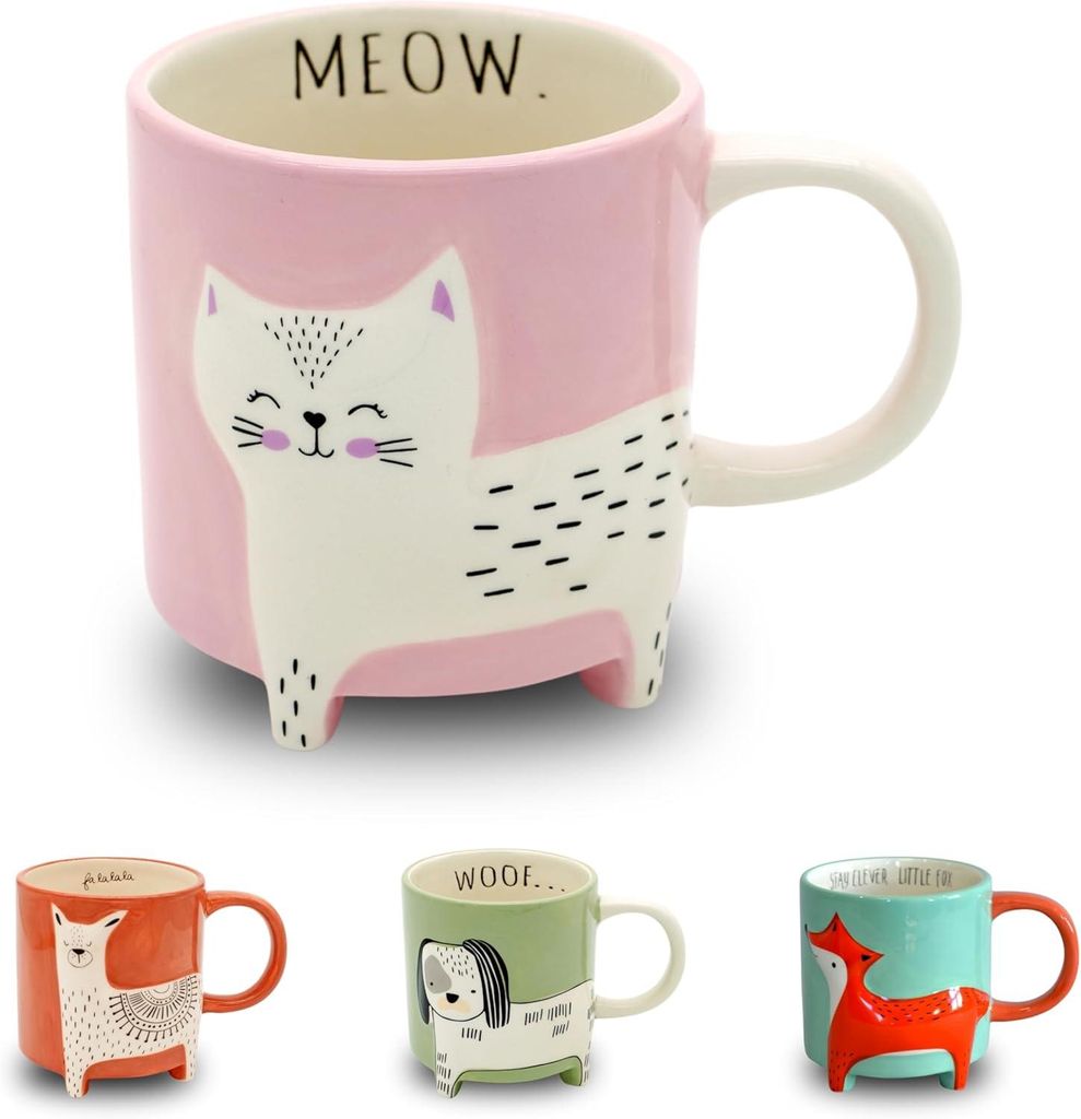 Winkee Cute, koffiemok met dierenprint, artikelnummer Productafbeelding 