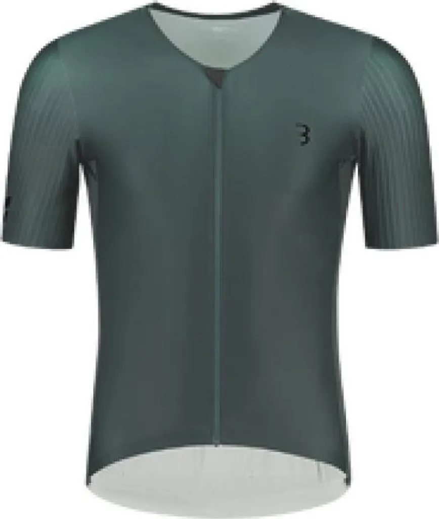 Maillot Vélo BBB AeroTech XXL Olive - Idéal pour Entraînement et Course