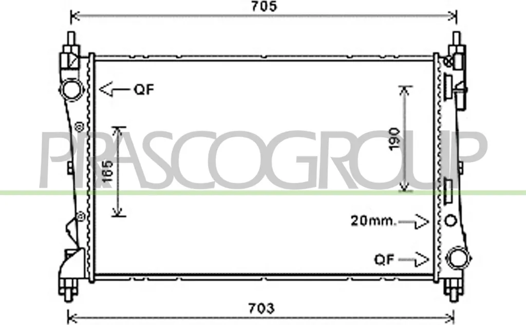 Radiateur moteur pour Fiat Doblo et Combo X12 : idéal trajet urbain