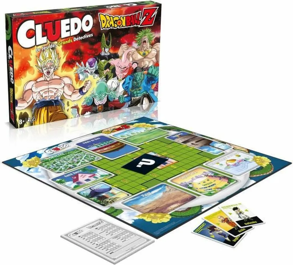 Cluedo Dragon Ball Z avec Pions de Collection et Plateau Illustré DBZ