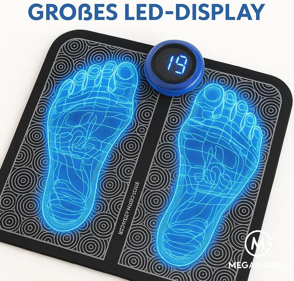 Tapis de massage électrique pieds 8 modes relaxation télécommandée - 3