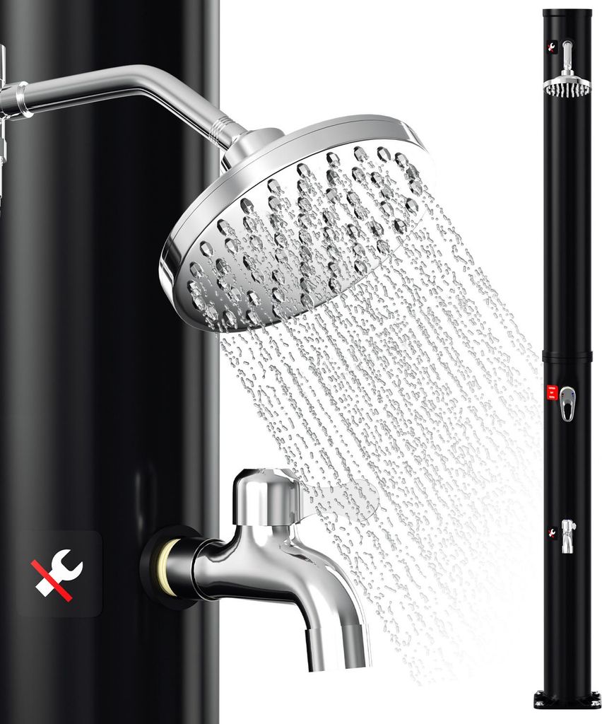 Izrielar 20L Solar Gartendusche – Nachhaltige Außendusche für Pool, Terrasse und Freizeit