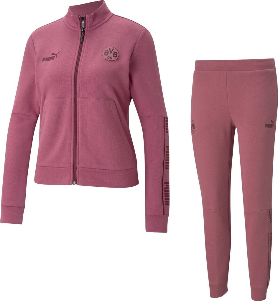 Puma BVB Fanartikel Borussia Dortmund Trainingsanzug Damen Saison 20/21 Baumwolle, Größe:S