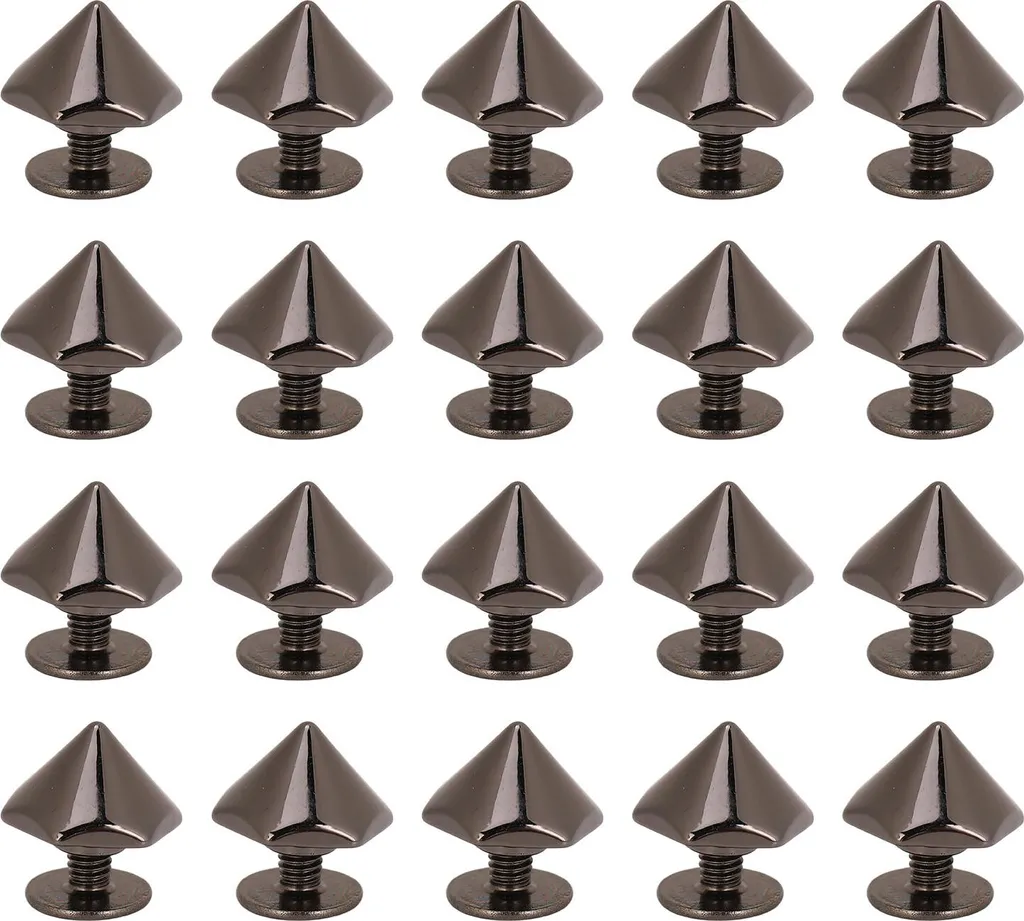 Rivetti Esagonali 10mm Gunmetal: Accessori DIY per Borse e Abbigliamento - 1