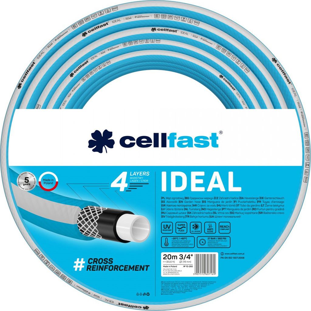 IDEAL Tubo da giardino a 4 strati da 3/4" 20 m Immagine del prodotto 